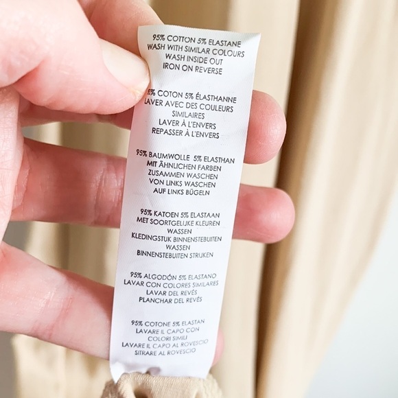 Nasty Gal Bowing Places Relaxed Nude Stretchy Midi Dress sz 2 - Picture 12 of 12